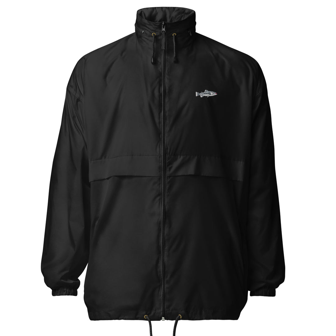 Windbreaker mit Meerforellen Stickerei