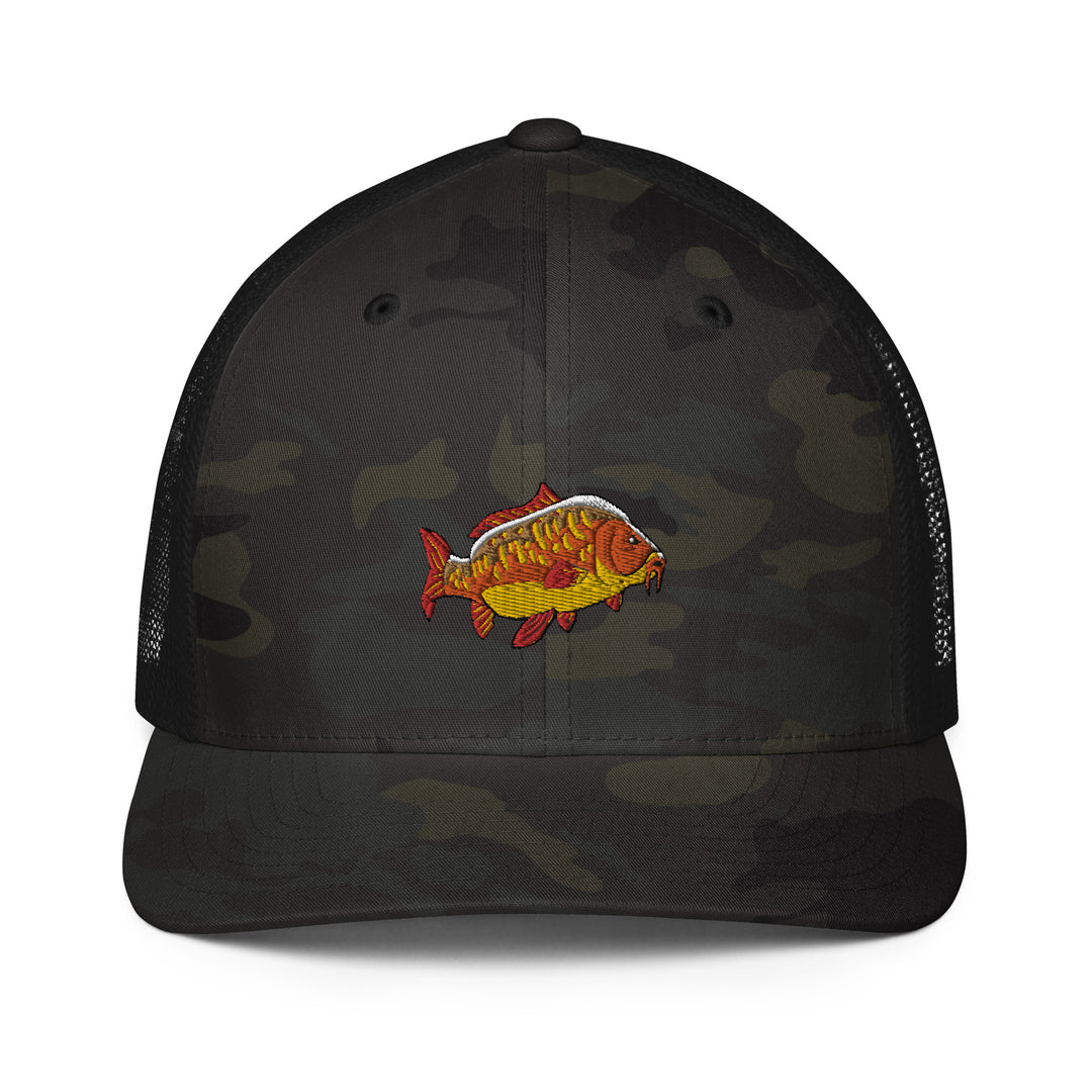 Trucker-Cap mit Karpfen Stickerei