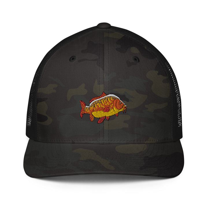 Trucker-Cap mit Karpfen Stickerei