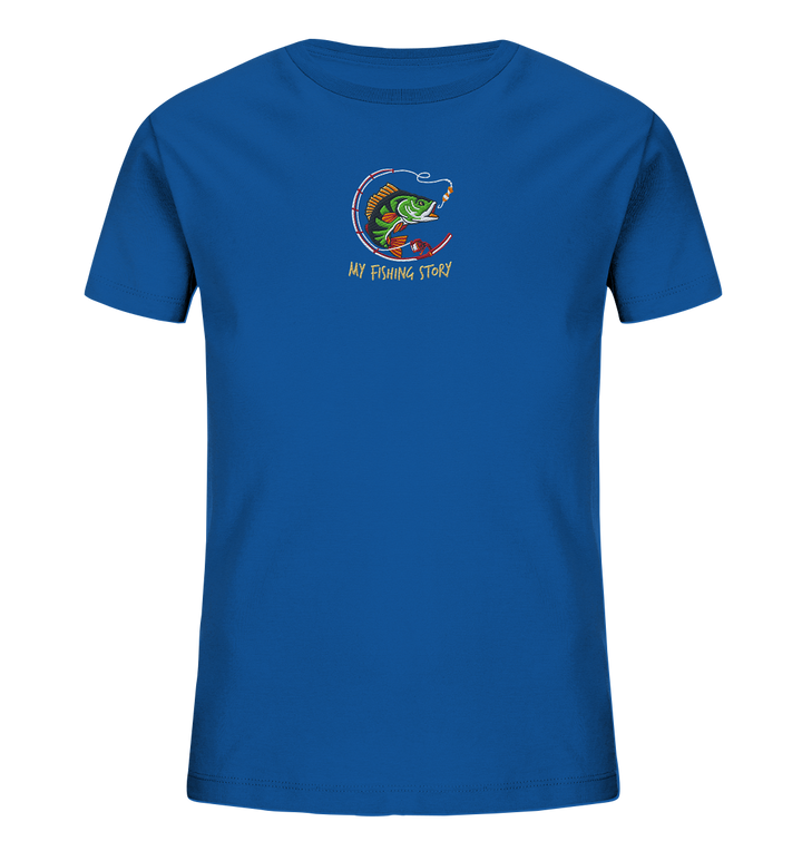 my fishing story - Kids Organic Shirt (Stick)