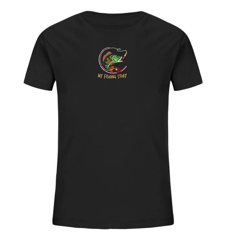 my fishing story - Kids Organic Shirt (Stick)