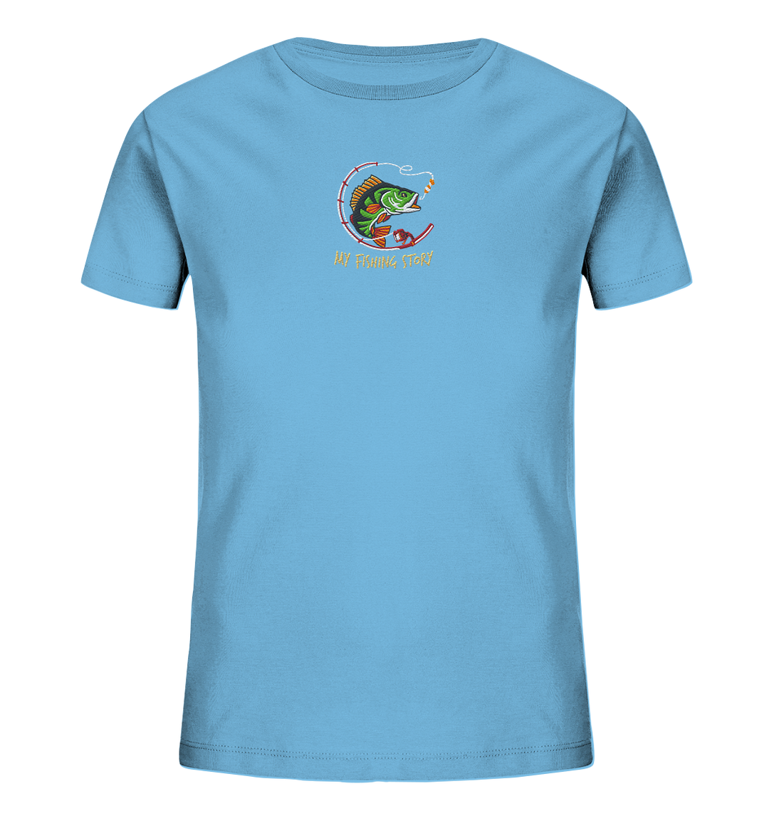 my fishing story - Kids Organic Shirt (Stick)