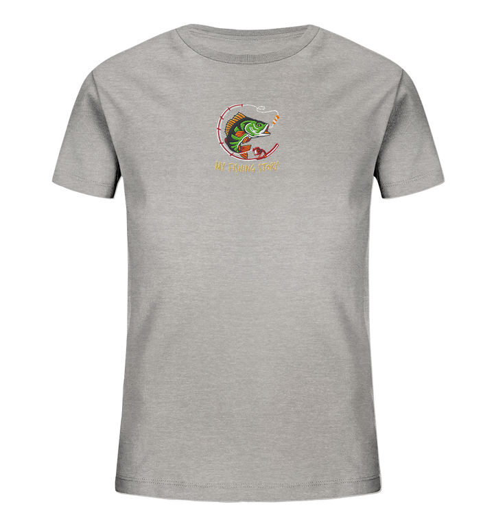 my fishing story - Kids Organic Shirt (Stick)
