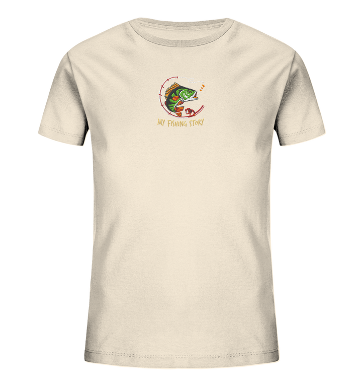 my fishing story - Kids Organic Shirt (Stick)