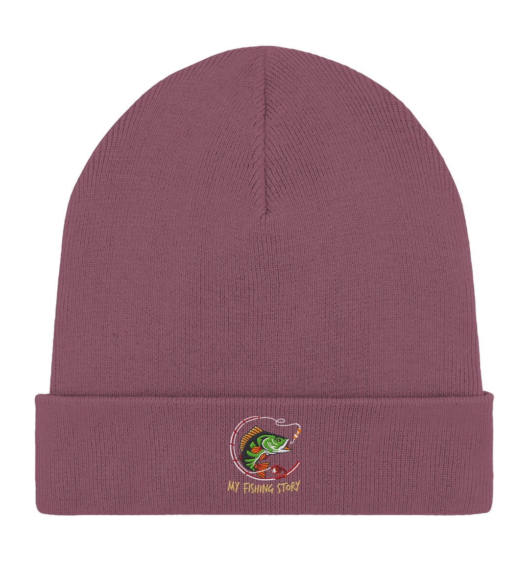 my fishing story - Organic Rib Beanie