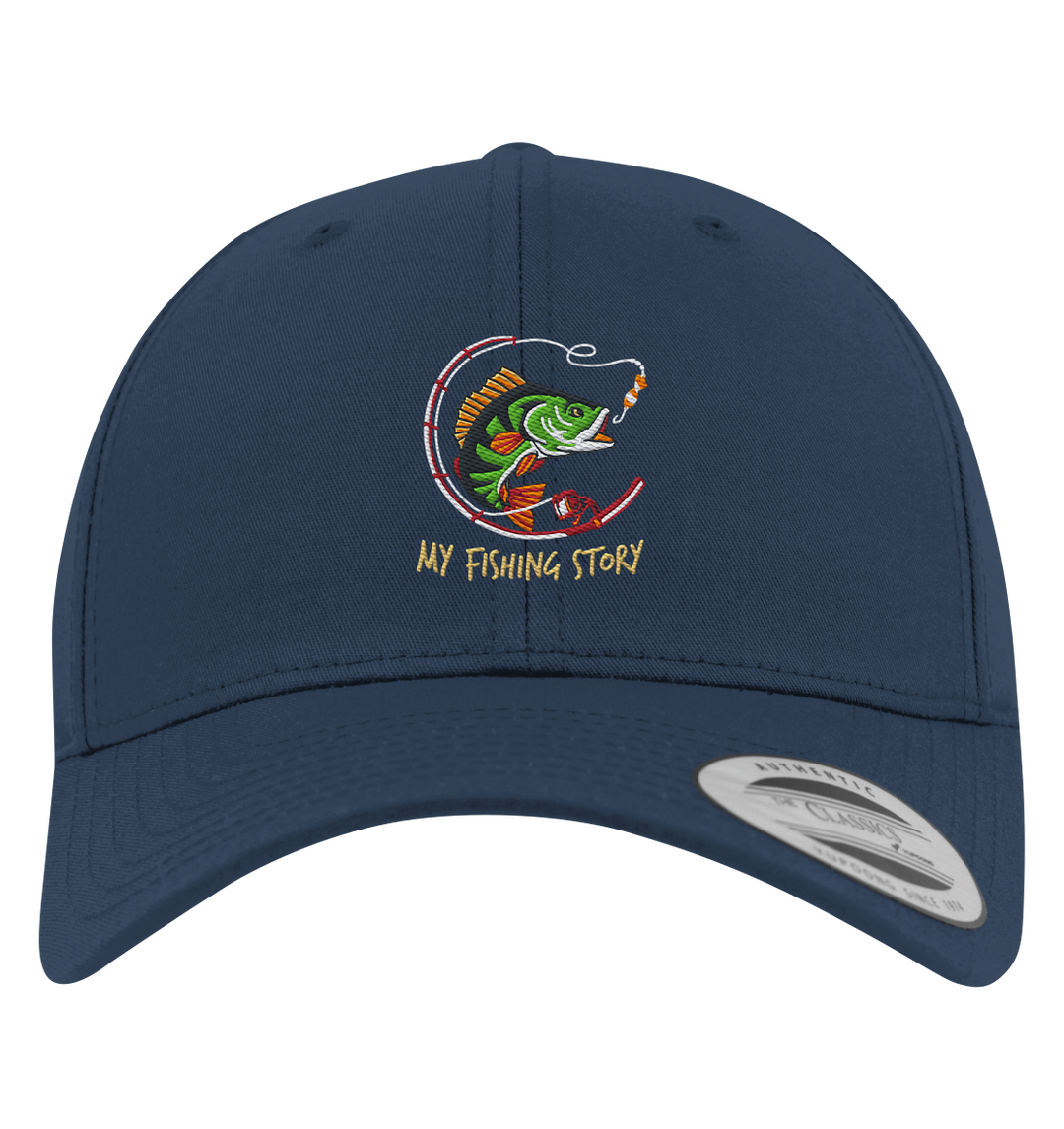my fishing story - Premium Baseball Cap