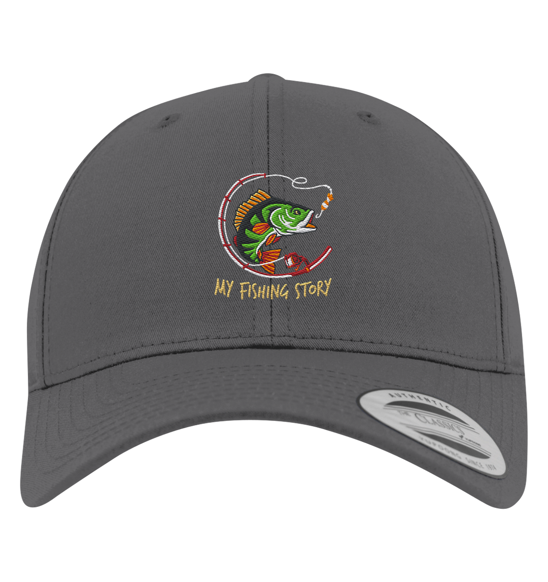 my fishing story - Premium Baseball Cap