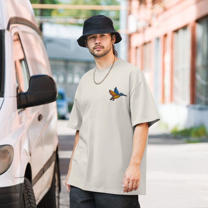 Oversized T-Shirt - Eis Vogel