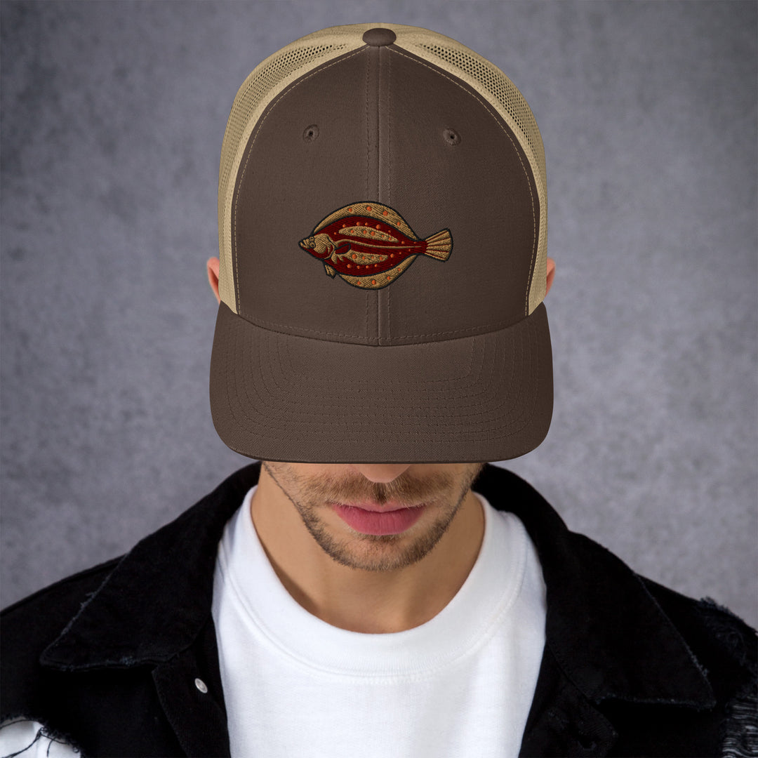 Trucker-Cap Scholle Stickerei