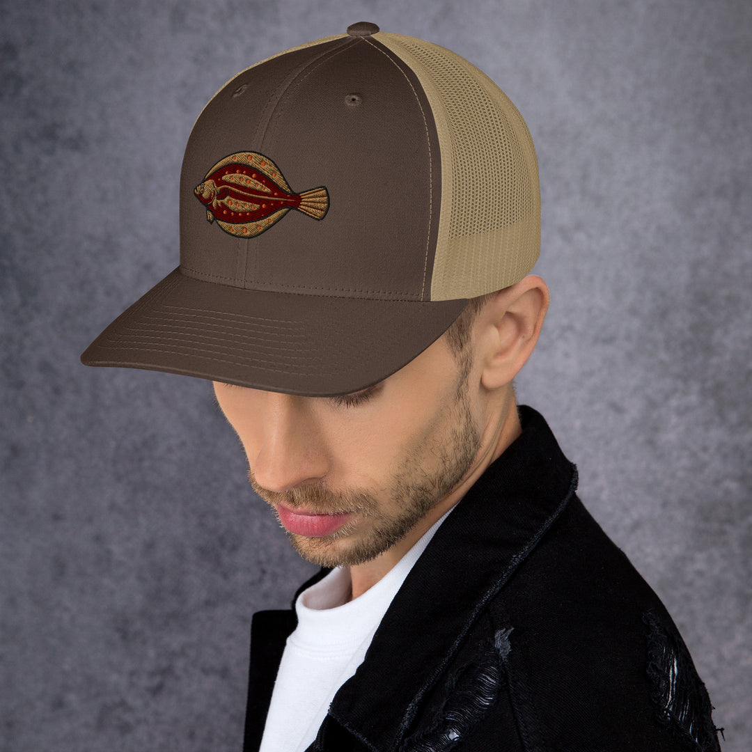 Trucker-Cap Scholle Stickerei