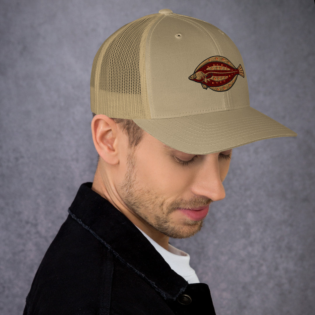 Trucker-Cap Scholle Stickerei