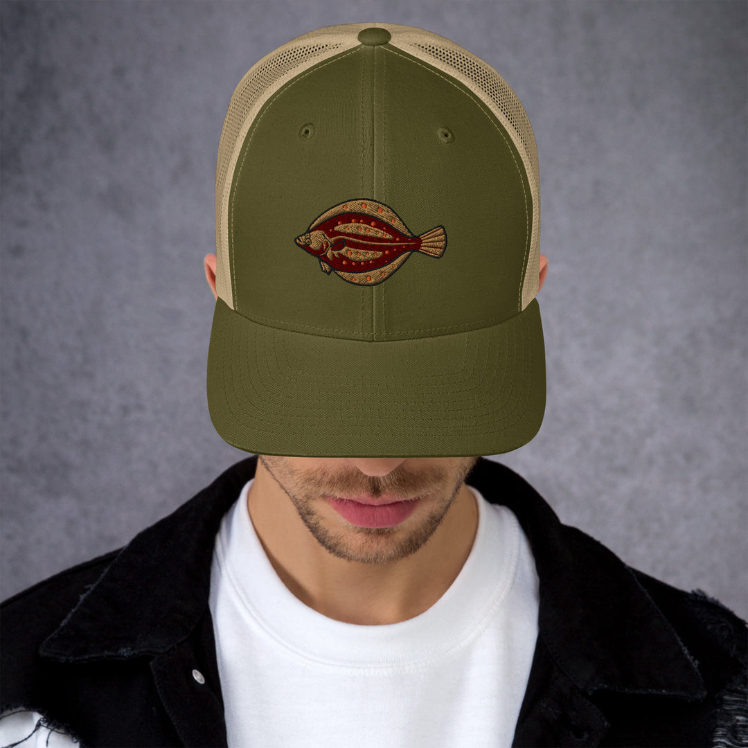 Trucker-Cap Scholle Stickerei