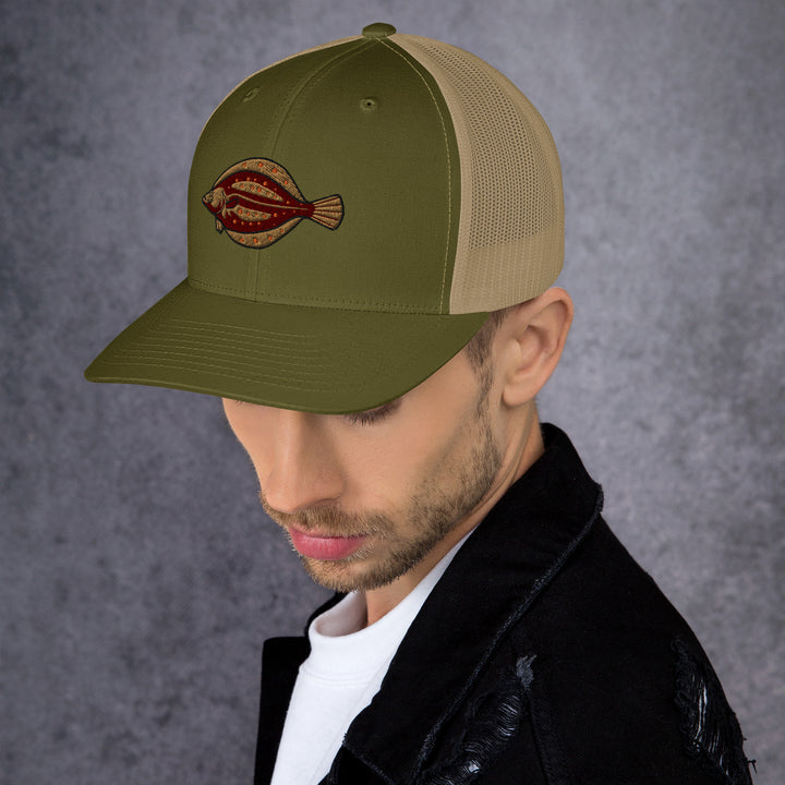 Trucker-Cap Scholle Stickerei