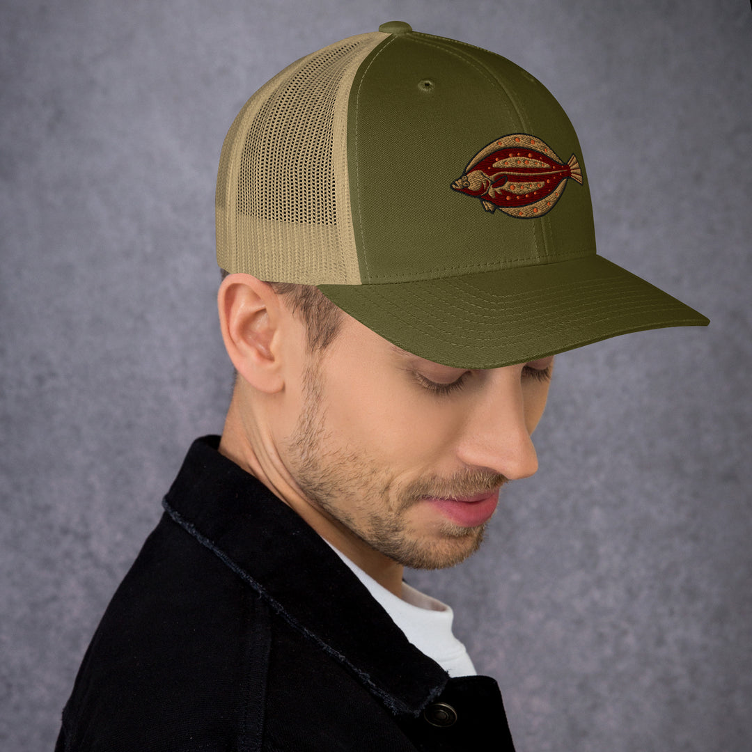 Trucker-Cap Scholle Stickerei