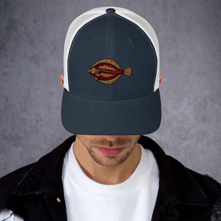 Trucker-Cap Scholle Stickerei