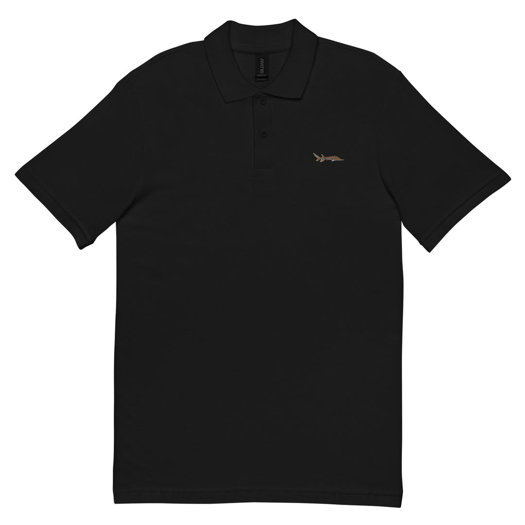 Poloshirt mit Stör Stickerei