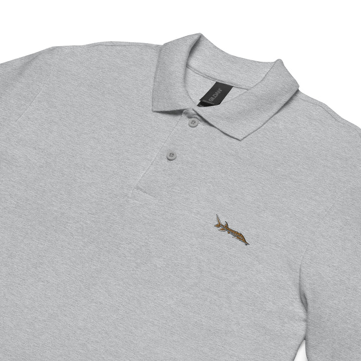 Poloshirt mit Stör Stickerei