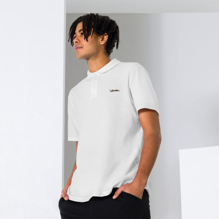 Poloshirt mit Stör Stickerei