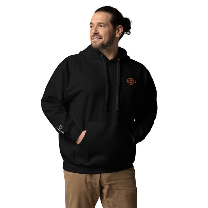 Unisex-Kapuzenpullover Scholle Stickerei