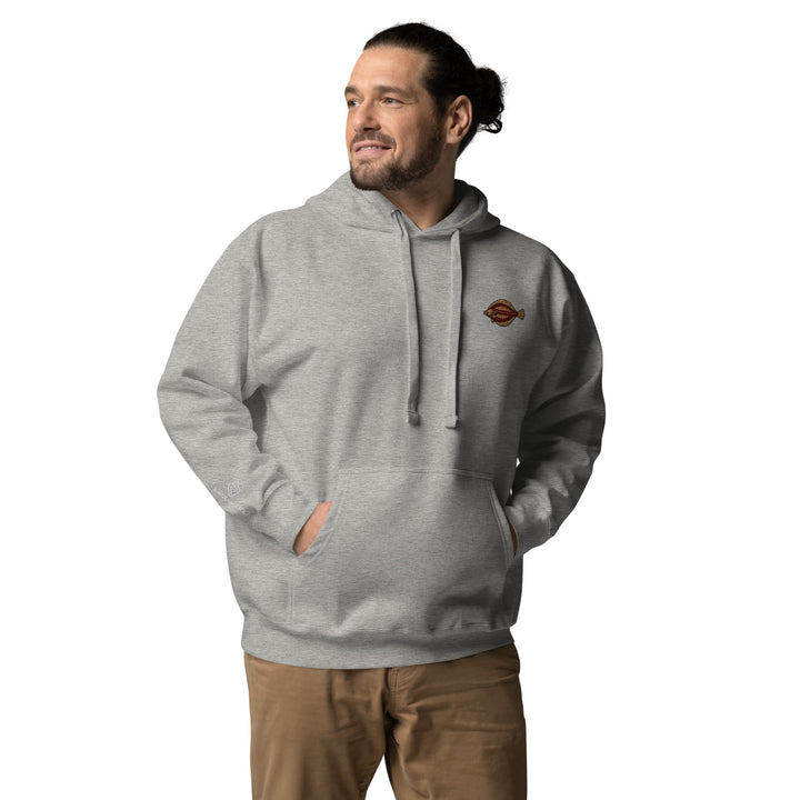 Unisex-Kapuzenpullover Scholle Stickerei