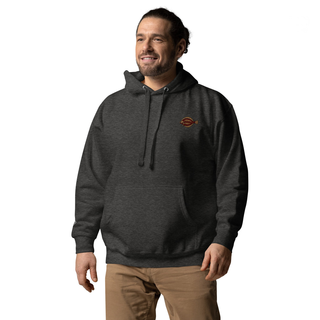 Unisex-Kapuzenpullover Scholle Stickerei