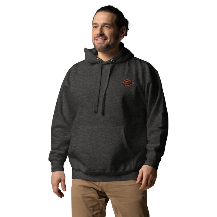 Unisex-Kapuzenpullover Scholle Stickerei
