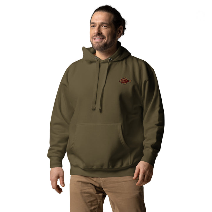 Unisex-Kapuzenpullover Scholle Stickerei